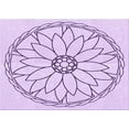 thumbnail image 1 of Ahgly Company Indoor Rectangle Patterned Rich Lilac Purple Area Rugs, 2' x 5', 1 of 6