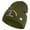Olive, variant on U.S. Army 442nd Infantry Regiment Logo Embroidered 12 Inch Solid Knit Cuff Long Beanie Made in USA - Charcoal OSFM