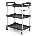 thumbnail image 1 of Olympia Tools Pack N Roll Folding Service 150 Lb Capacity 3 Shelf Utility Cart, 1 of 6