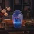 thumbnail image 3 of Yatskia Blue Waterfall Little Cremation Urn for Ashes Adult Mom and Dad, Large Funeral Burial Urns for Human Ashes Adult, (Classic 10 Inch and 3 Inch), 3 of 8