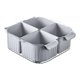 thumbnail image 5 of Cesta de drenaje dividida, plato de drenaje para olla caliente, cesta de drenaje para lavado de verduras portátil, colador de alimentos para Picnic de Gris, 5 of 8