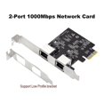 thumbnail image 2 of Pcie Dual Gigabit Etet Rtl8111h Ps Server 2 Rj45 Port Lan Adapter Zc, 2 of 5