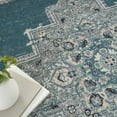 thumbnail image 3 of Nourison Passion Turquoise Grey 5'3" x 7'3" Area Rug, Traditional, Boho, Bed Room, Living Room, Dining Room, Kitchen, , Easy Cleaning, Non Shedding (5' x 7'), 3 of 10