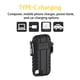 thumbnail image 5 of Mechero eléctrico antiviento USB recargable | Arco de plasma flexible de cuello largo | Soplete impermeable IP56 para acampar al aire libre | Acero inoxidable y plástico | Rojo, azul, negro, naranja, 5 of 8
