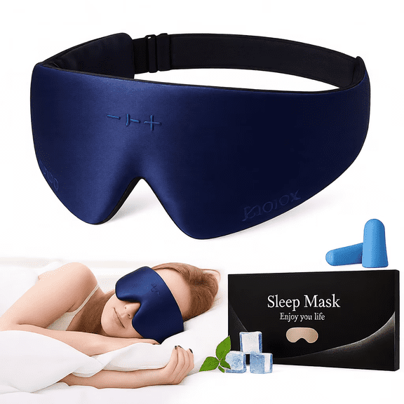 FACEMOON Bluetooth Earphones Sleeping Headband Elastic Wireless Headphones with Music Eye Mask Comfort