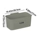 thumbnail image 3 of Cesta de almacenamiento de plástico para lavandería, baño o dormitorio. Organizador multiusos para ropa, toallas, juguetes y objetos pequeños. Contenedor compacto con asas para el hogar, dormitorio,, 3 of 6