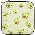 thumbnail image 2 of Coolnut Avocado Travel Jewelry Box PU Leather Jewelry Organizer Ideal Gift for Women Girls, Portable Mini Jewelry Travel Case for Stud Earrings Rings Necklaces Bracelets Women Gifts, 2 of 7