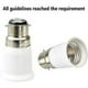 thumbnail image 5 of Bet Convertidor de casquillo B22 a E27, adaptador de casquillo para bombillas LED y bombillas halógenas, potencia máxima 200 W, 0250 V, resistente al calor 120 grados, paquete de 10, 5 of 5