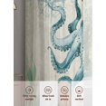 thumbnail image 6 of Vintage Ocean Sheer Curtains 54 Inch Long 2 Panels, Octopus Starfish Seagrass Compass Nautical Light Filtering Rod Pocket Curtains, Sheer Voile Drapes for Living Room Bedroom, 52"x54", 6 of 8