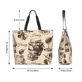thumbnail image 5 of Honey Honeycomb Vintage Women Reusable Bag Large Shoulder Handbag Top Handle Purse Tote, 5 of 6