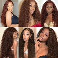 thumbnail image 2 of Hair Bundles Raivide Kinky Curly, marrón oscuro, 35 a 45 cm, 300 g, 2 of 7
