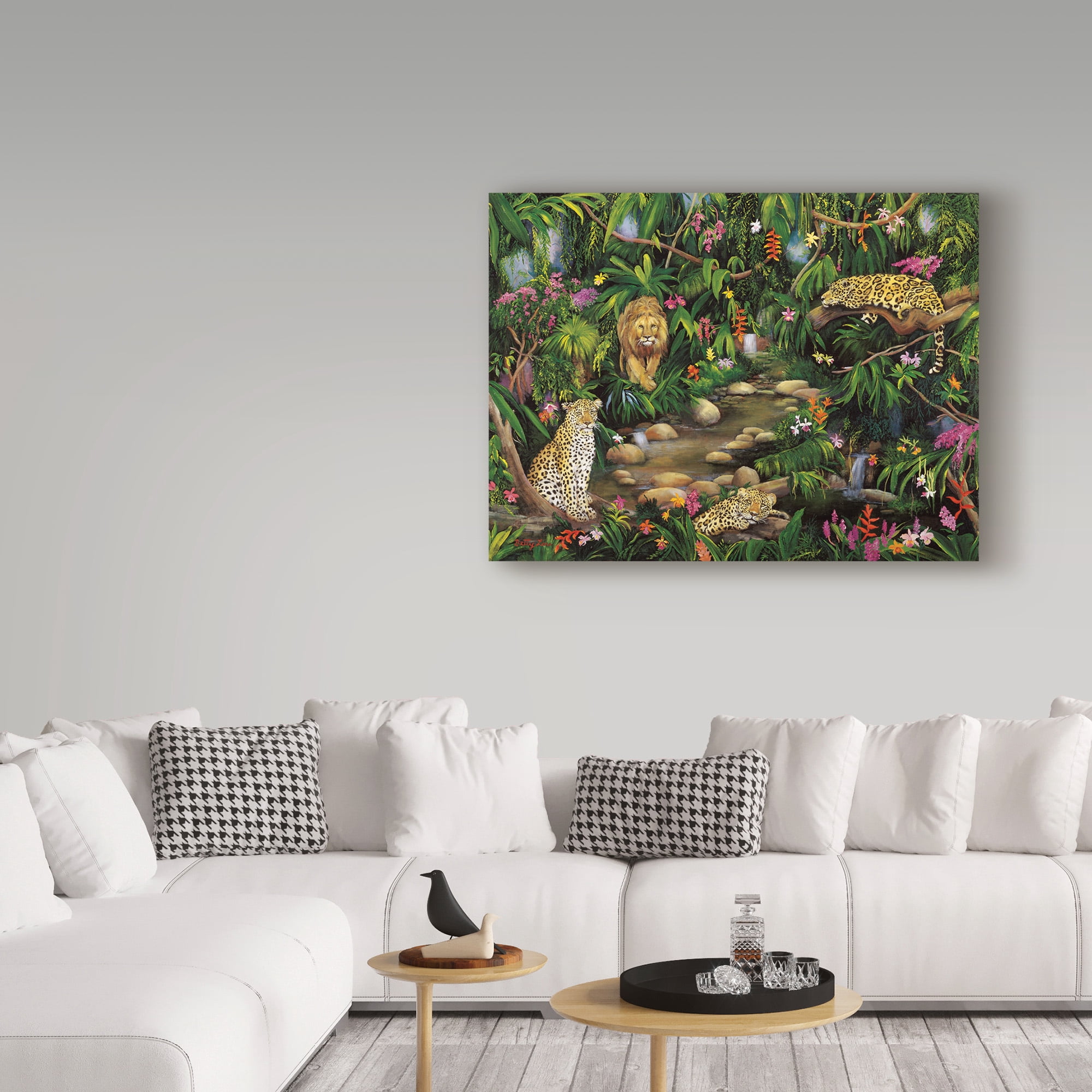 Trademark Fine Art 'Exotic Jungle' Canvas Art by Betty Lou