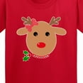 thumbnail image 4 of Inktastic Girl Reindeer Youth T-Shirt, 4 of 5