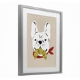 thumbnail image 3 of Stupell Industries Frenchie Dog with Croissant Gray Framed Print Under Glass design by Krissy Mast, 21 x 17, 3 of 10