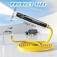 thumbnail image 3 of High Pressure Garden Hose Spray Gun Set Adjustable Multi Function Water Nozzle 360° Rotating Sprinkler for Car Wash Garden Watering Cleaning Tool Black 3 Pcs Adapter, 3 of 5