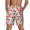 thumbnail image 4 of Goofa Strawberries Printed Men's Swim Trunks Board Shorts Quick Dry Mens Swimming Trunks with Compression Liner,Breathable Fit Hawaii Beach Shorts-Medium, 4 of 9