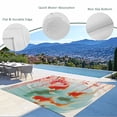 thumbnail image 3 of Cherry Blossoms Outdoor Rug for Patio/Deck/Porch, Non-Slip Large Area Rug 3 x 5 Ft, Farmhouse Rustic Goldfish Burlap Indoor Outdoor Rugs Washable Area Rugs, Reversible Camping Rug Carpet Runner, 3 of 8