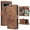 Brown, variant on Leather For Google Pixel 10 Pro XL Case Orchids&Butterflies Embossed 3-card  Flip Wallet Leather Case With Card Holder Magnetic Closure  Phone Cases Cover,Red,For Pixel 10 Pro XL