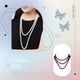 thumbnail image 5 of Qarigey Collar de perlas, joyería estética, suéter personalizado único, accesorios para mujer, decoraciones de boda, collares en capas para mujer Ropa, zapatos y accesorios Miscelánea Vino rojo, 5 of 6