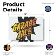 thumbnail image 2 of Garage Sale Vinyl Decal 2 Pack of 12 Inch x 16 Inch Weatherproof Heavy-Duty Adhesive Backing | Local Bargains, Neighborhood Events, Bold Signage | Made in USA, 2 of 6