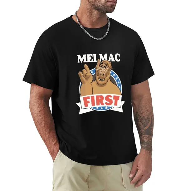 ALF - Ropa estética, lindas camisetas para hombres grandes y altos, primera camiseta Melmac, ropa kawaii, ropa urbana harajuku