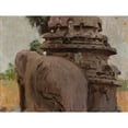 thumbnail image 3 of Jan Ciągliński 18x15 Black Modern Framed Museum Art Print Titled - Mahalipur - Pagoda Carved in the Rock. from the Journey to India (1907), 3 of 5