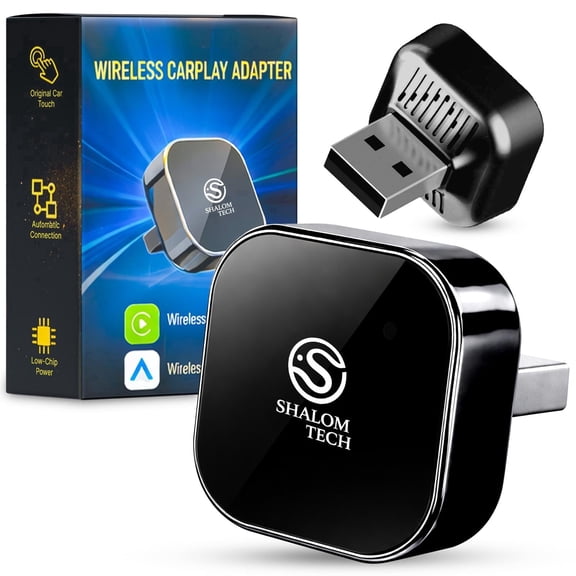 SHALOM TECH- Mini Wireless CarPlay Adapter  for Factory Wired  Car Sytems