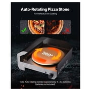 Outdoor Pizza Oven 16 Inch, Propane Gas Pizza Maker, Portable Pizza Oven with Electric Rotator, Thick Pizza Stone, Carry Bag for Backyard Camping