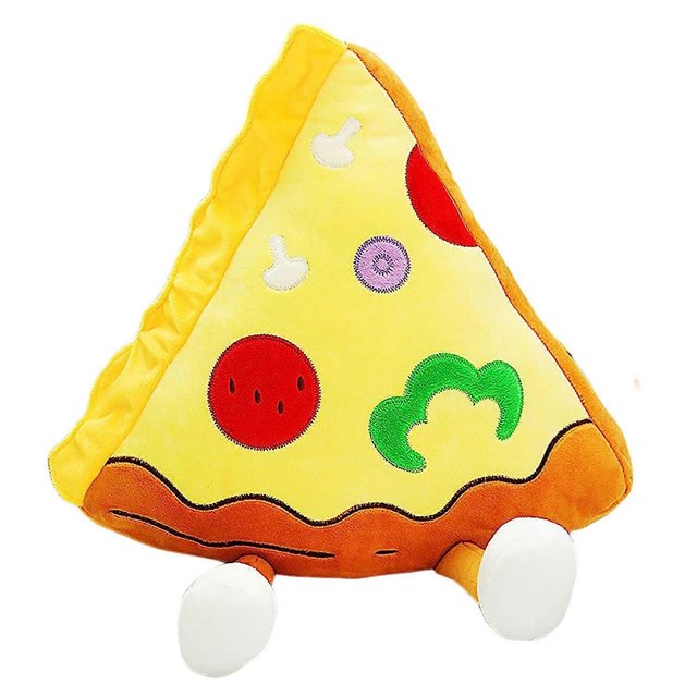 SBSGV - Peluche de pan de pizza, divertida almohada de peluche de comida, bonito peluche de comida, decoración de habitación, regalo de cumpleaños para niños y niñas (pizza), 11 pulgadas