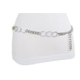 thumbnail image 6 of New Women Silver Metal Chain Links Skinny Waistband Sexy Women Belt Plus Size XL XXL, 6 of 9