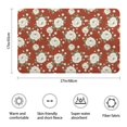 thumbnail image 3 of Pioneer Flower Floral Print Pattern Bathroom Rugs Mat, Non Slip Microfiber Bathroom Rug with Rubber Backing, Soft Mats for Bathroom Floor Tub Shower, 17"x27", 3 of 5