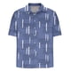 thumbnail image 5 of Blusa y camisa de manga corta con cuello vuelto para hombre, blusa informal holgada con botones y cuello vuelto, blusa de poliéster para hombre, 5 of 5