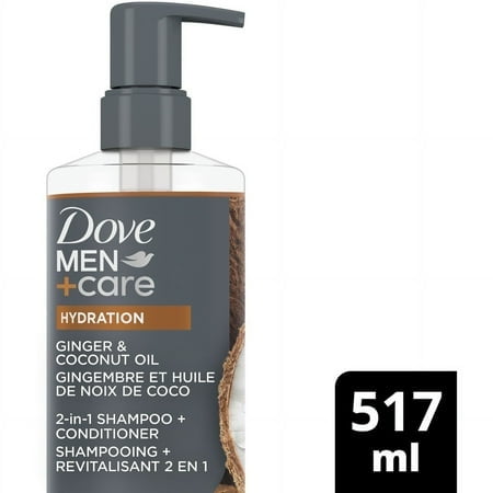 Dove Hydration 2-in-1 Shampoo + Conditioner Ginger & Coconut Oil 517 ml