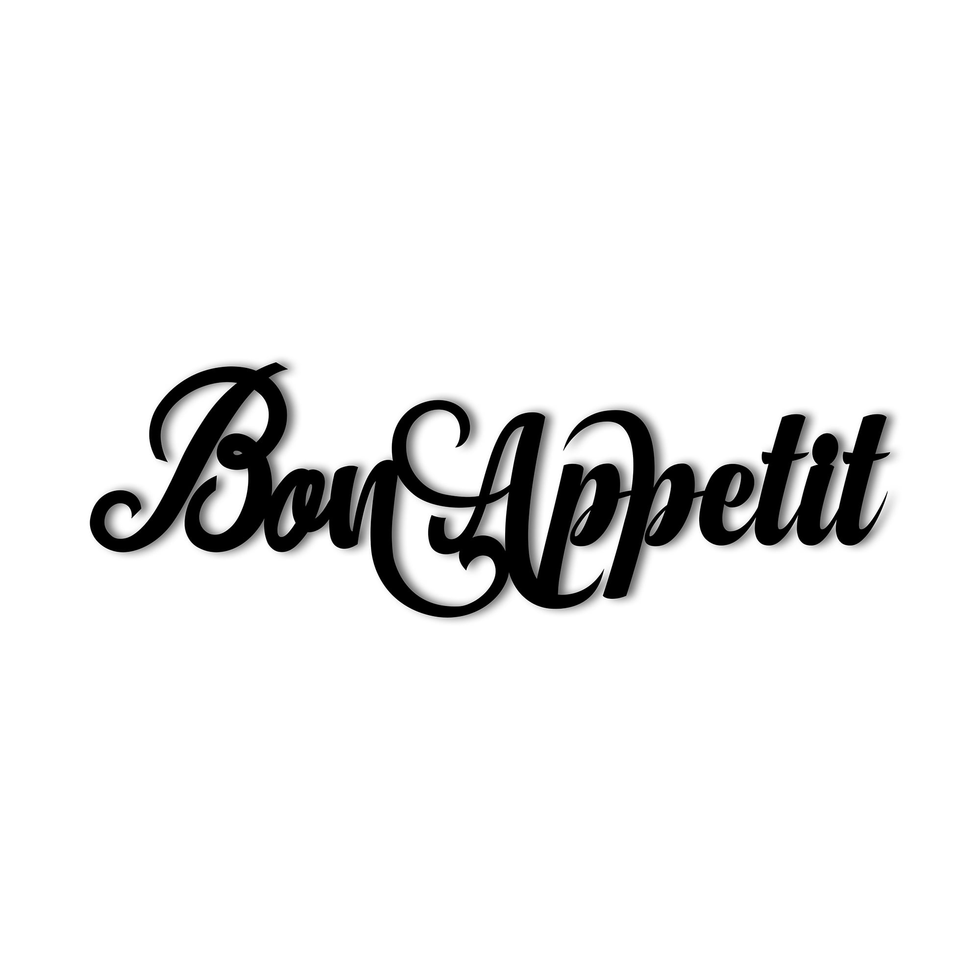 Bon Appetit Metal Wall Sign Decorative Accent Decor Kitchen Wall Decor