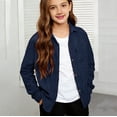 thumbnail image 5 of UACY Boys Long Sleeve Corduroy Shirts Vintage Western Shacket with Pockets Spring Casual Solid Collared Button Down Dress Shirts, 5 of 9
