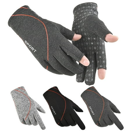 

SPRING PARK Gloves Windproof Anti-slip Elastic Open Fingers Touchscreen Hiking Fishing Outdoor Adventure for Men & Women