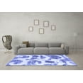 thumbnail image 3 of Ahgly Company Machine Washable Indoor Rectangle Abstract Blue Modern Area Rugs, 5' x 8', 3 of 4