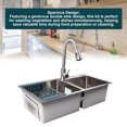 thumbnail image 4 of Drop in Kitchen Sink Kit, 3 Hole Double Bowl Kitchen Sink Kit  for Home Use, 4 of 7