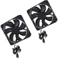 thumbnail image 2 of USB silent fan 120mm powered usb fan USB pc fan 2 pcs for portable router water tank tv box (black), 2 of 4