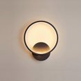 thumbnail image 1 of Indoor Wall Light Led 13w Round Wall Lamp Black Warm White 3000k Modern For Bedroom Living Room, 1 of 3