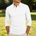 thumbnail image 2 of Vetsdori Long Sleeve Shirts for Men Button up Sweatshirt Pullover Casual Winter Stylish Plain Mens Tshirts Collar, 2 of 9