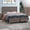 Oak, variant on Queen Size Adjustable Bed Base, Malcolm Beige Upholstered Queen Wingback Bed, Beige Bed Frames,Upholstered Platform Bed Frames, Furniture Bedroom Furniture Beds, Frames & Bases