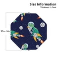 thumbnail image 3 of Balery 4 Pcs Astronaut Dinosaur And Spaceleather Coasters Set, Drink Table Cup Coasters For Living Room Kitchen Coffee Decor, 3 of 9