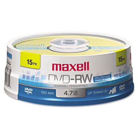 Dvd-Rw Rewritable Disc, 4.7 Gb, 2x, Spindle, Gold, 15/pack | Bundle of 10 Packs