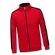 thumbnail image 3 of Chaqueta polar con cremallera completa ajuste clásico para mujer hombre Ropa deportiva Rojo l Macarena, 3 of 8