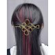 thumbnail image 5 of Alfiler de pelo de nudo chino Palo de pelo de metal hueco de 6 pulgadas Accesorio de pelo oriental tradicional flexible Martillado pulido de aleación brillante Diseño plano Tenedor decorativo para, 5 of 7