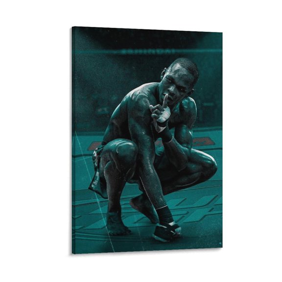 Fighter Israel Adesanya Posters Canvas Wall Art Prints Poster Gifts Photo Picture Painting Posters Room Decor Home Decorative 16x24inch(40x60cm)