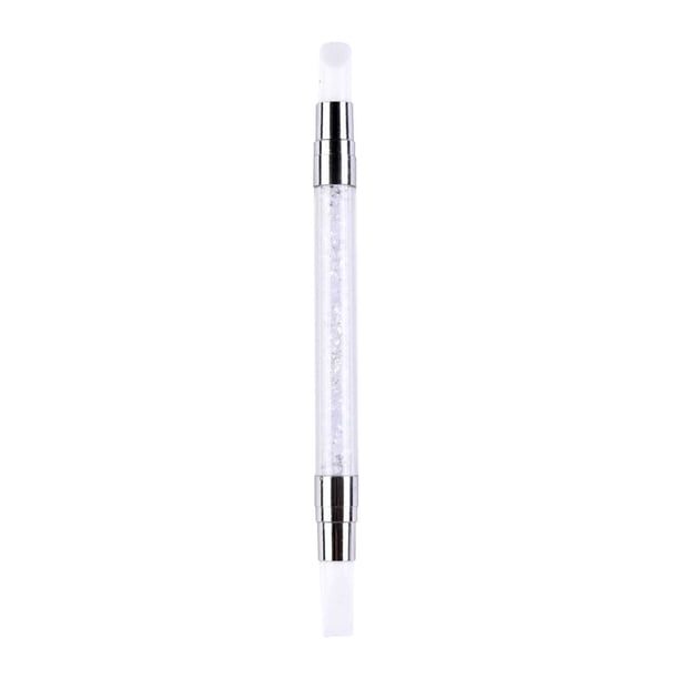 Set de pinceles de silicona para uñas acrílicas, pincel para tallar esmalte de uñas con pedrería, pinceles de punta de goma para uñas, herramientas de dibujo, modelado y punteado con efecto 3D
