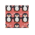 thumbnail image 4 of Penguins in Pink Curtain Black Out Thermal Insulation Curtains Aesthetic 54 Inch Length for Bedroom Living Room 2 panels set, 4 of 5