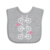 Inktastic Biking Bicycle Silhouette Girls Baby Bib